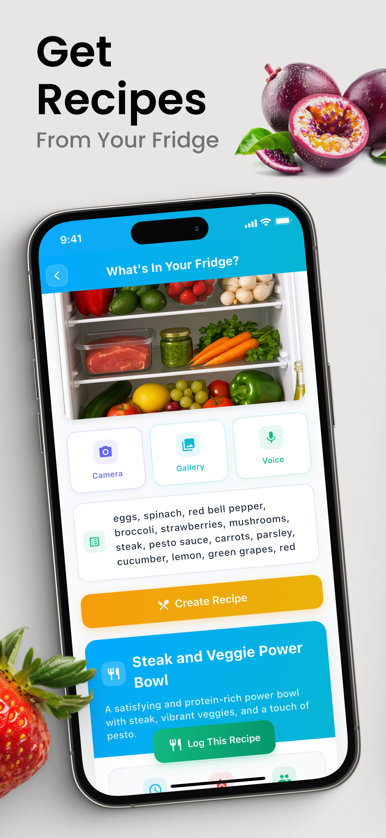 Get Recipes From Your Fridge